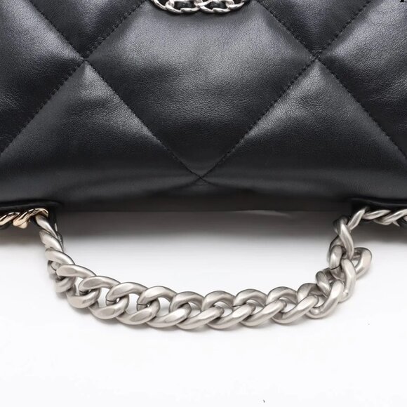 CHANEL 19 Lambskin Chain Shoulder Bag Gold x Silver - Picture 6 of 17